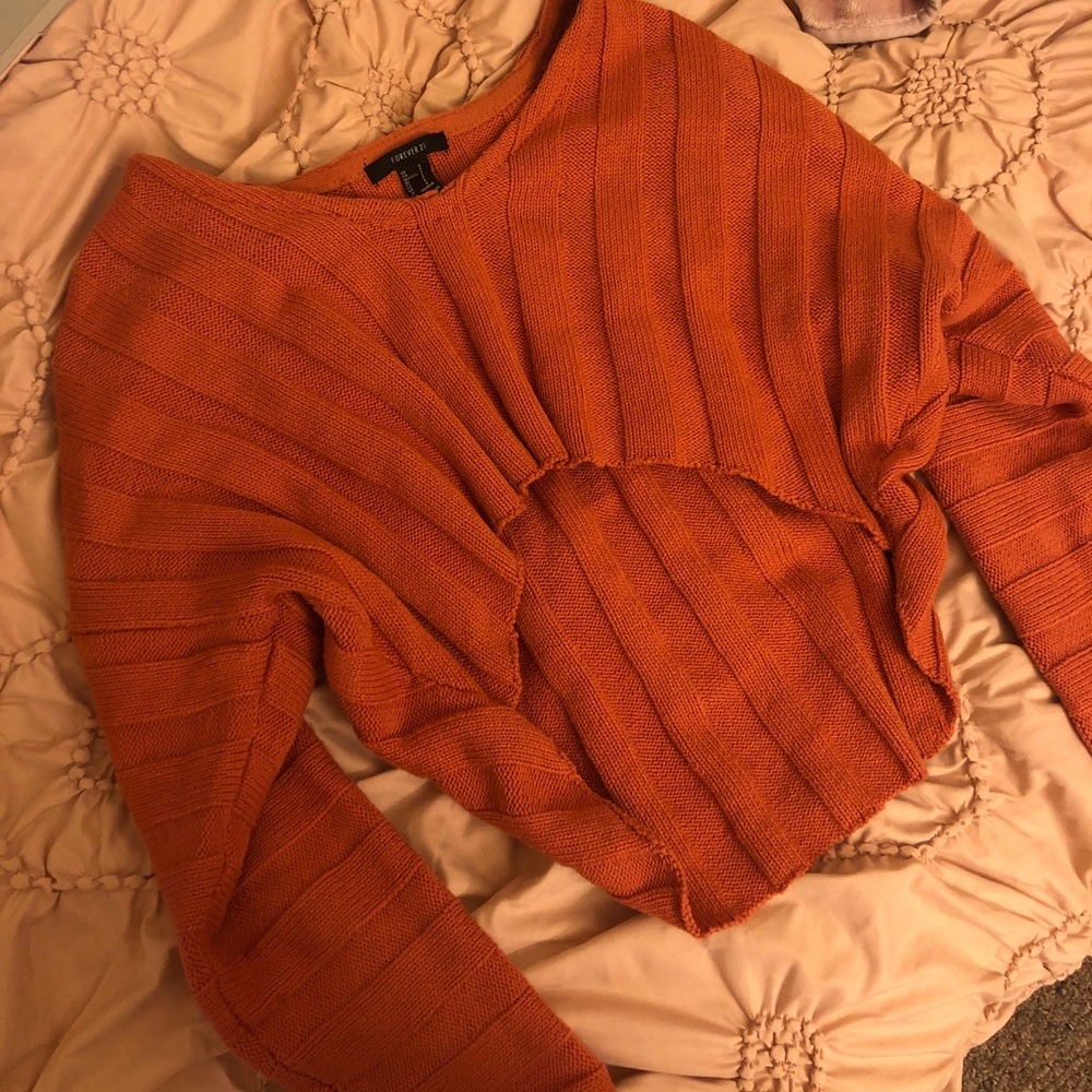 Cropped Slouchy Sweater